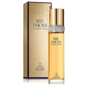 Elizabeth Taylor White Diamonds Eau de Toilette for Women, 3.3 fl oz | Women's floral chypre eau de toilette. Perfume with notes of lily, neroli, warm...